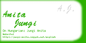 anita jungi business card